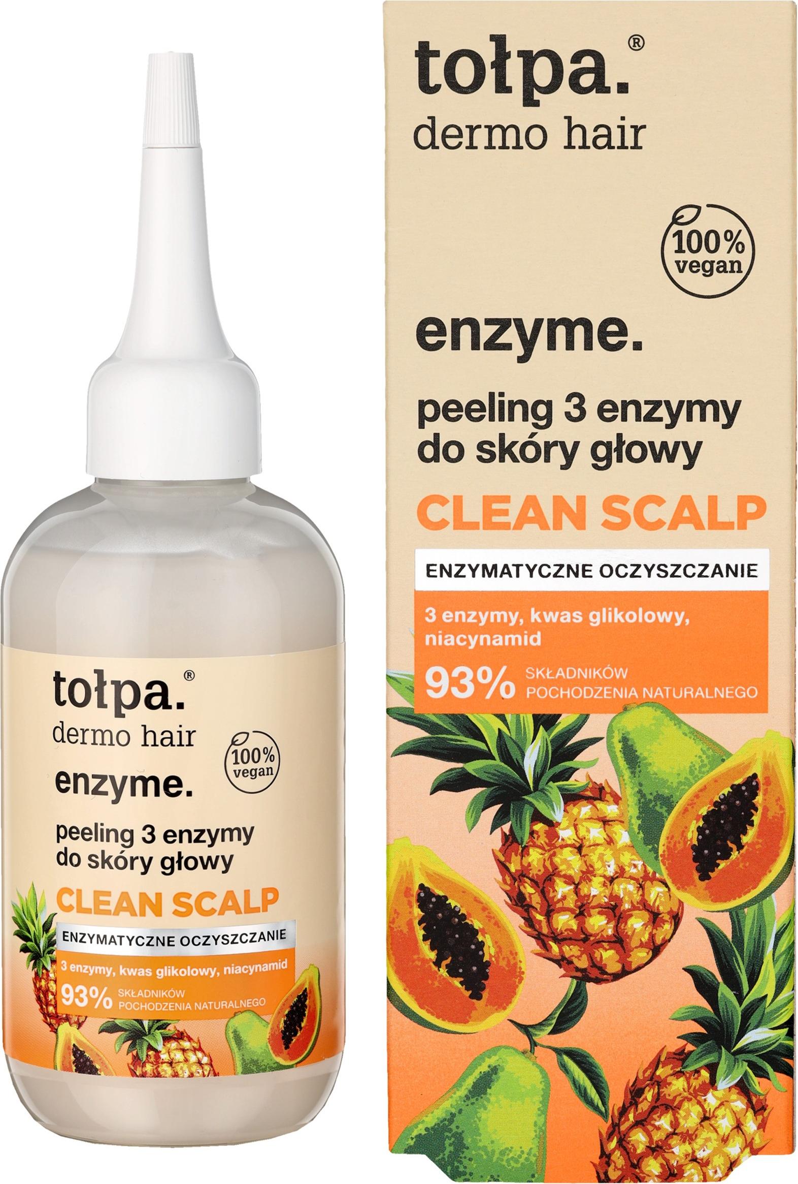 TOŁPA Dermo Haar-Enzym-Peeling 3 Enzyme für die Kopfhaut Reinigung der Kopfhaut 100 ml