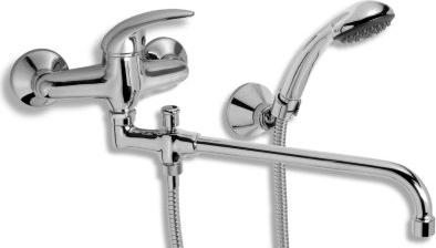 Badarmatur Novaservis Metalia 55 Hebel Wandpaneel 15 cm Chrom+PRI 55036 226654