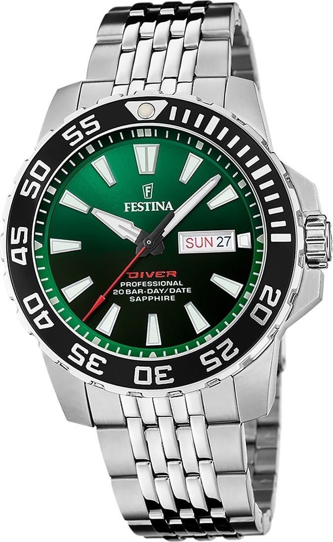 Festina pánske hodinky z ušľachtilej ocele strieborné Festina The Originals náramkové hodinky D2UF20661/2