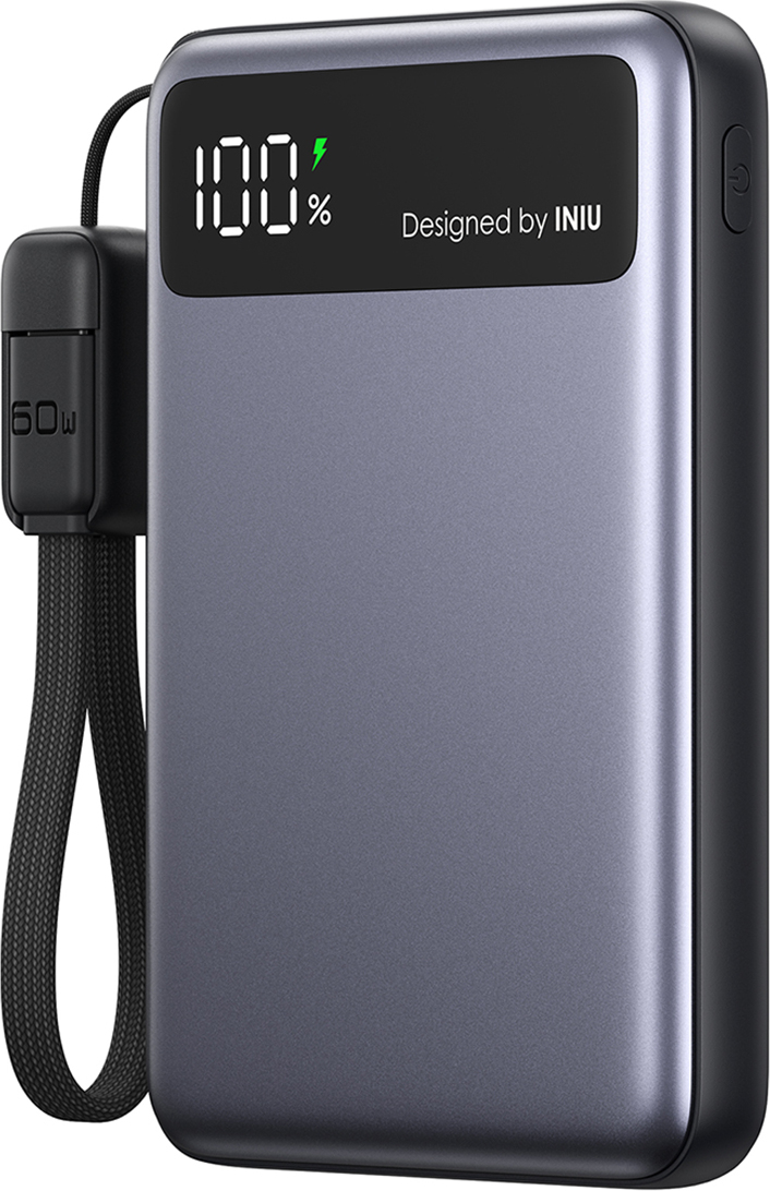 Iniu, Universelle Powerbank 10000mAh Pocket Pro Slim 45W Schnell, Schwarz INIUPB10POCKETPROSBK