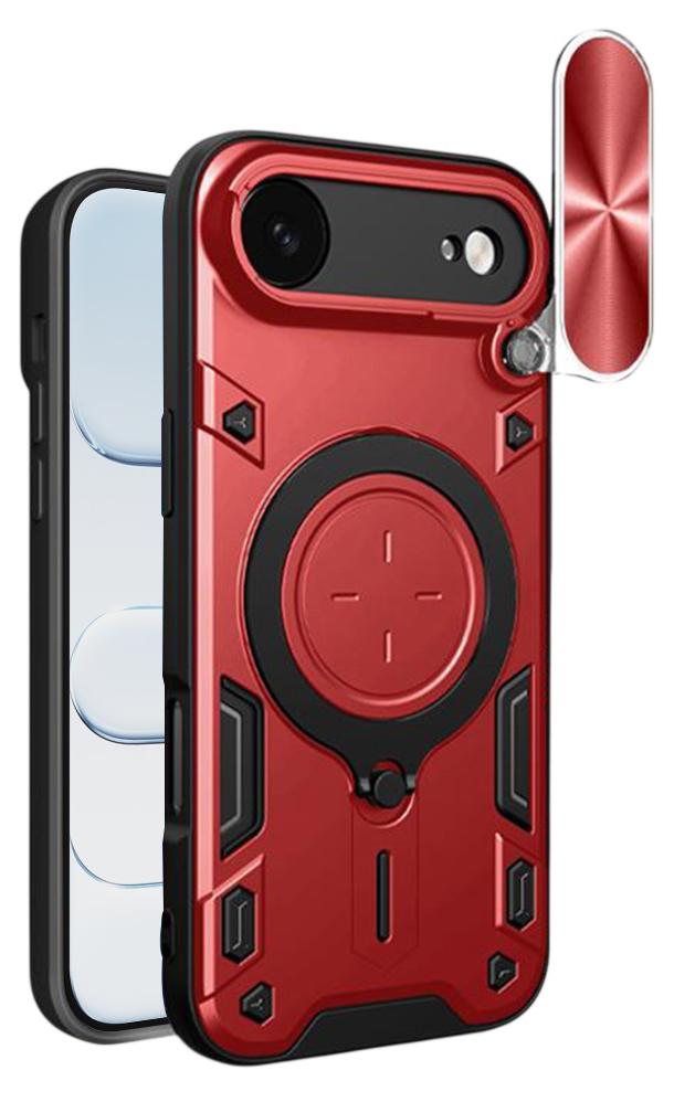 Techsuit - CamGuard Pro Hülle für iPhone 17 Air - rot