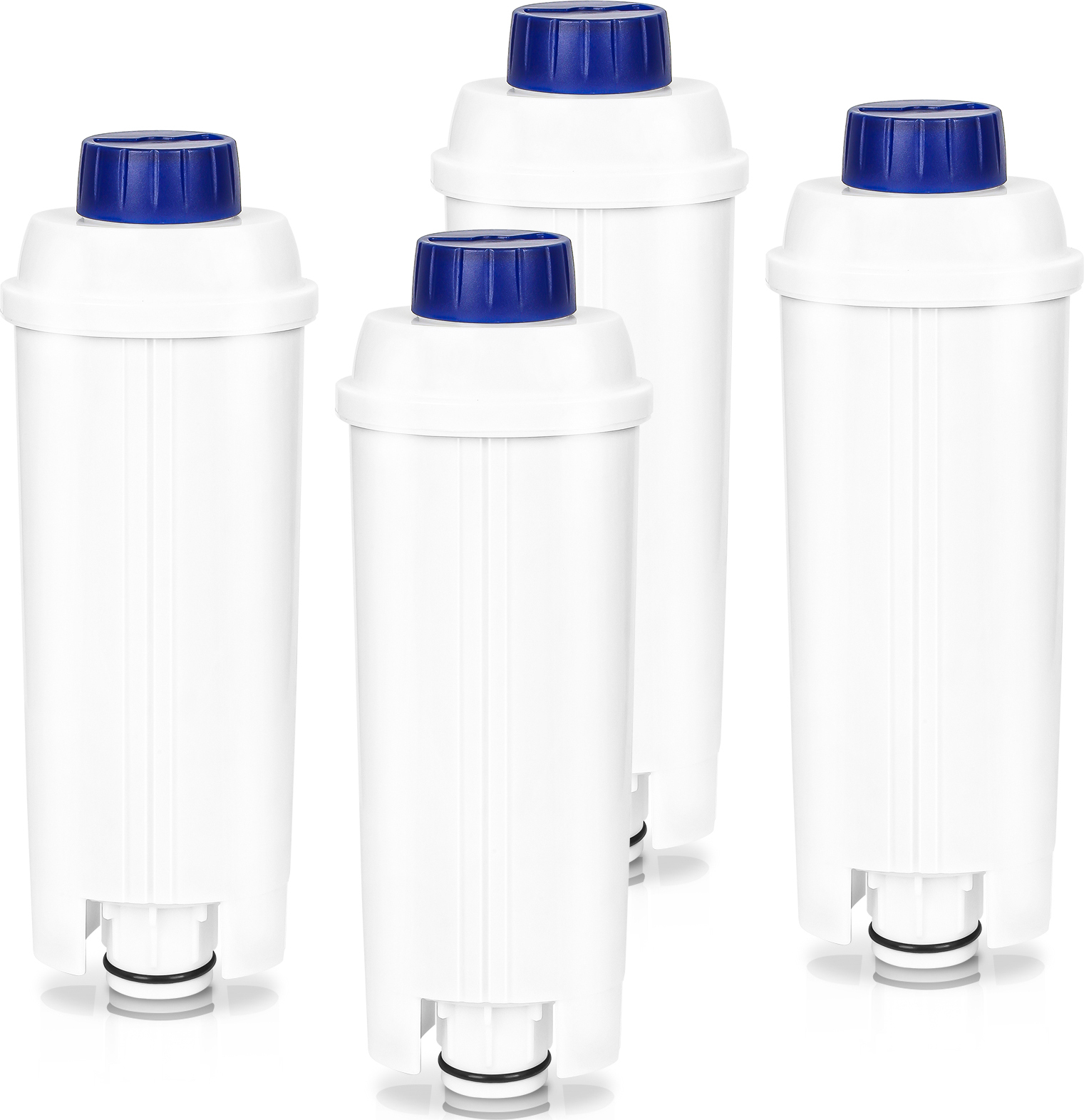 Vodný filter kávový filter pre plnoautomatické kávovary Delonghi DLSC002, príslušenstvo pre kávovary série ECAM, ETAM a ESAM, balenie 4 ks