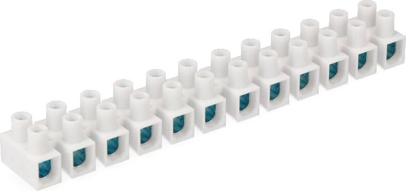 5 Verbindungsschienen 16 mm, homologiert, weiß, unter Verpackung Edm