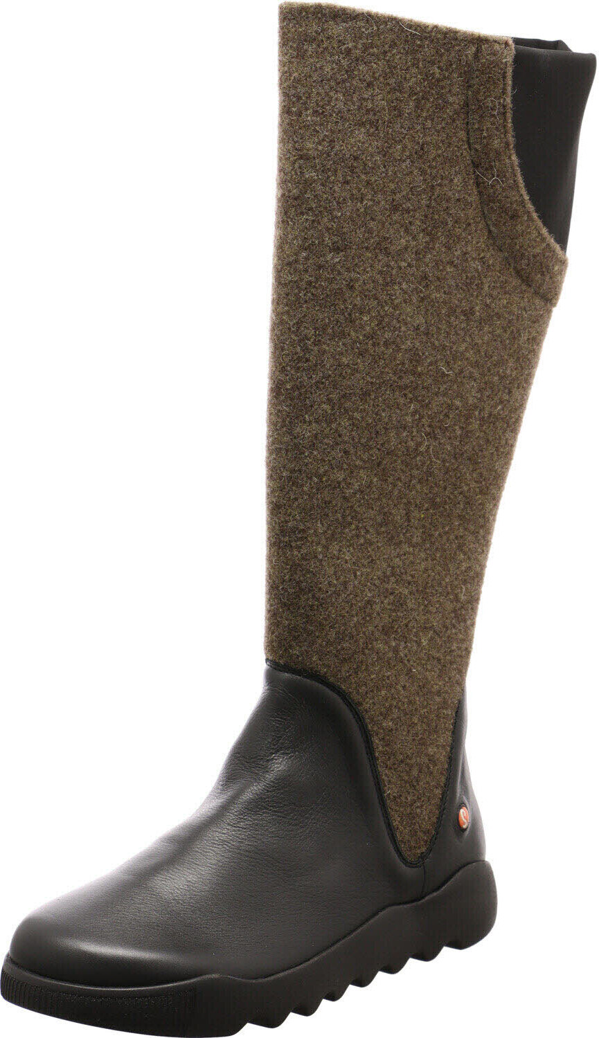 Softinos Damen Stiefel schwarz/braun P900726000