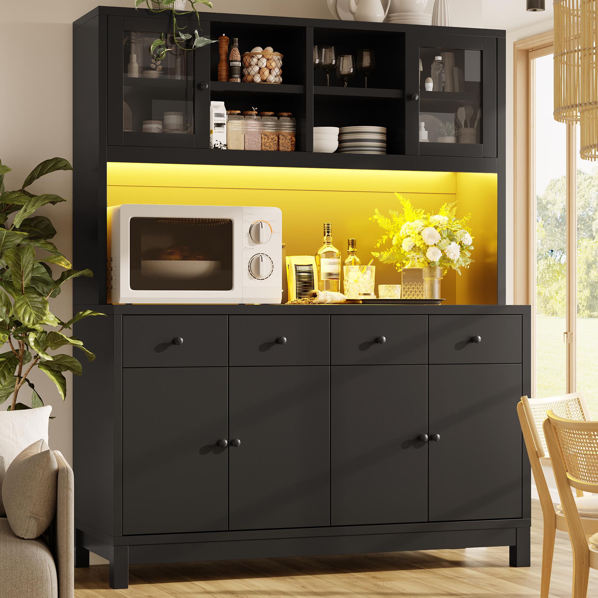 Flieks Hochbuffetschrank mit App-gesteuerter RGB-LED