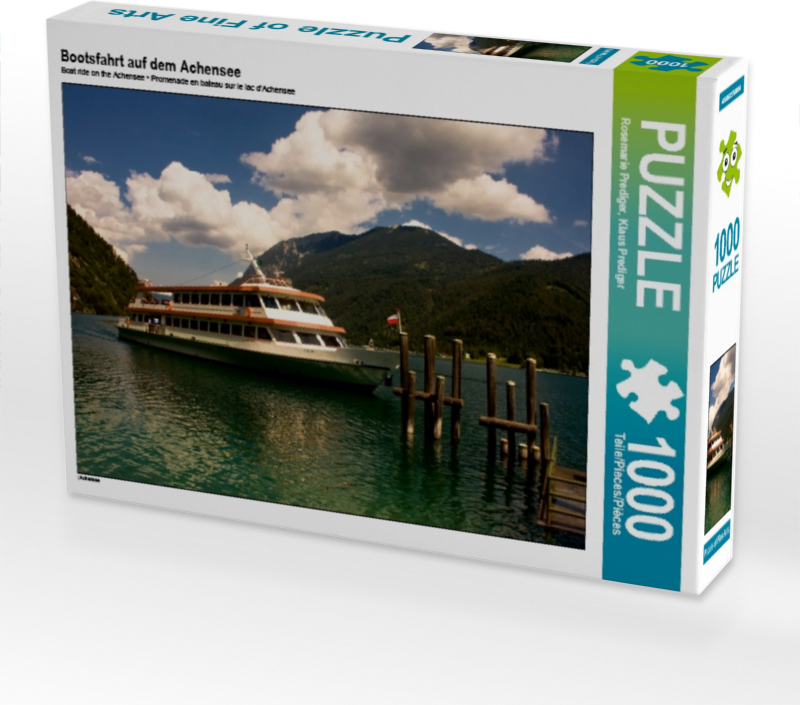 Calvendo Bootsfahrt auf dem Achensee 1000 Teile Puzzle quer 640x480mm, Prediger Rosemarie; 7354234