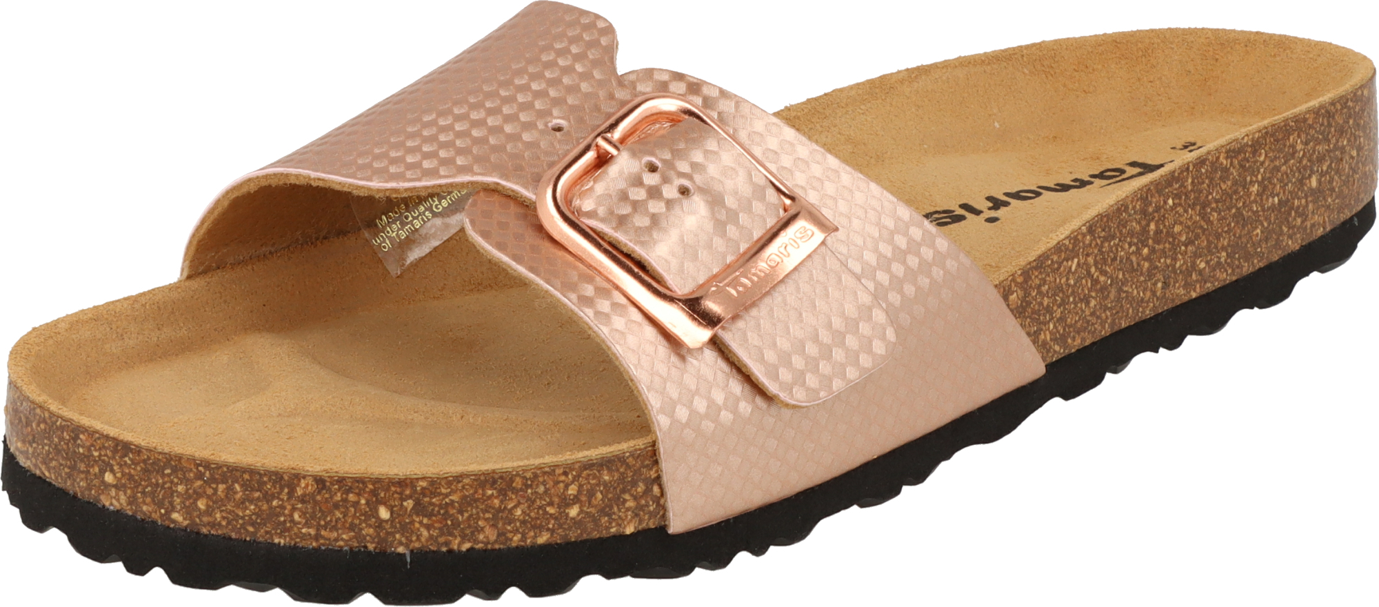 Tamaris dámske topánky 1-27520-28 mule kožená stielka ružovo zlatá pracka