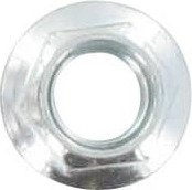 Si Zweirad Vertrieb Bundmutter M10x1.25 mit Bund weiß verzinkt Rex 50ccm 4Takt Motorroller.de Sechskantmutter Flanschmutter Sechskant-Mutter Flansch-Mutter Bund-Mutter 87066