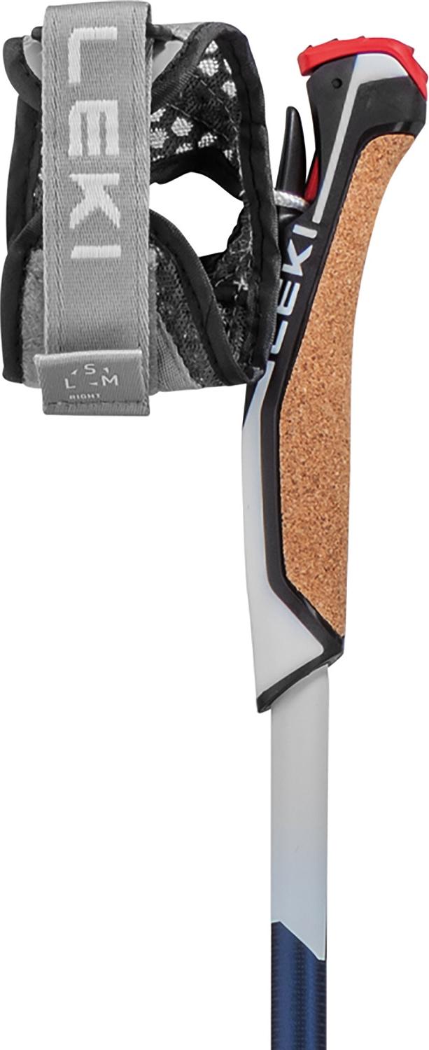 Bastoni Nordic Walking Leki Smart Pacer Lite - Leggeri, Alluminio, Lunghezza 120cm, Blu/Bianco - Foto 12