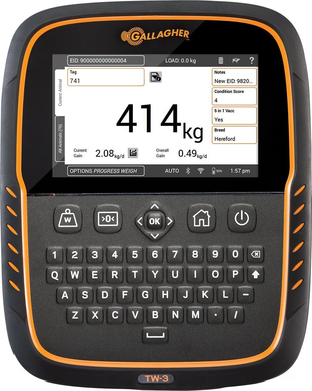 Gallagher Wiegecomputer/Tierwaage TW-3 026039