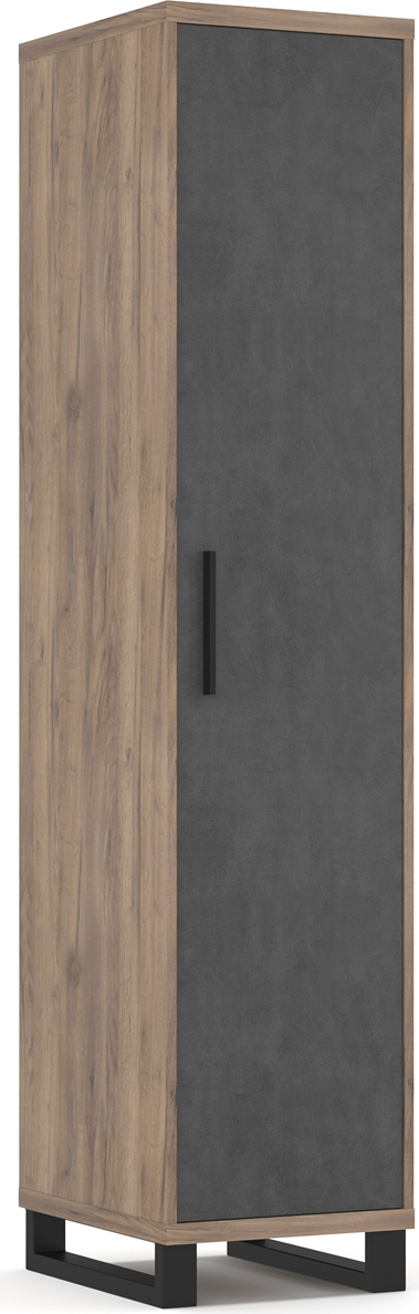 nabbi Eintüriger Regalschrank Ovida 1D – Craft Tobaco / Matera