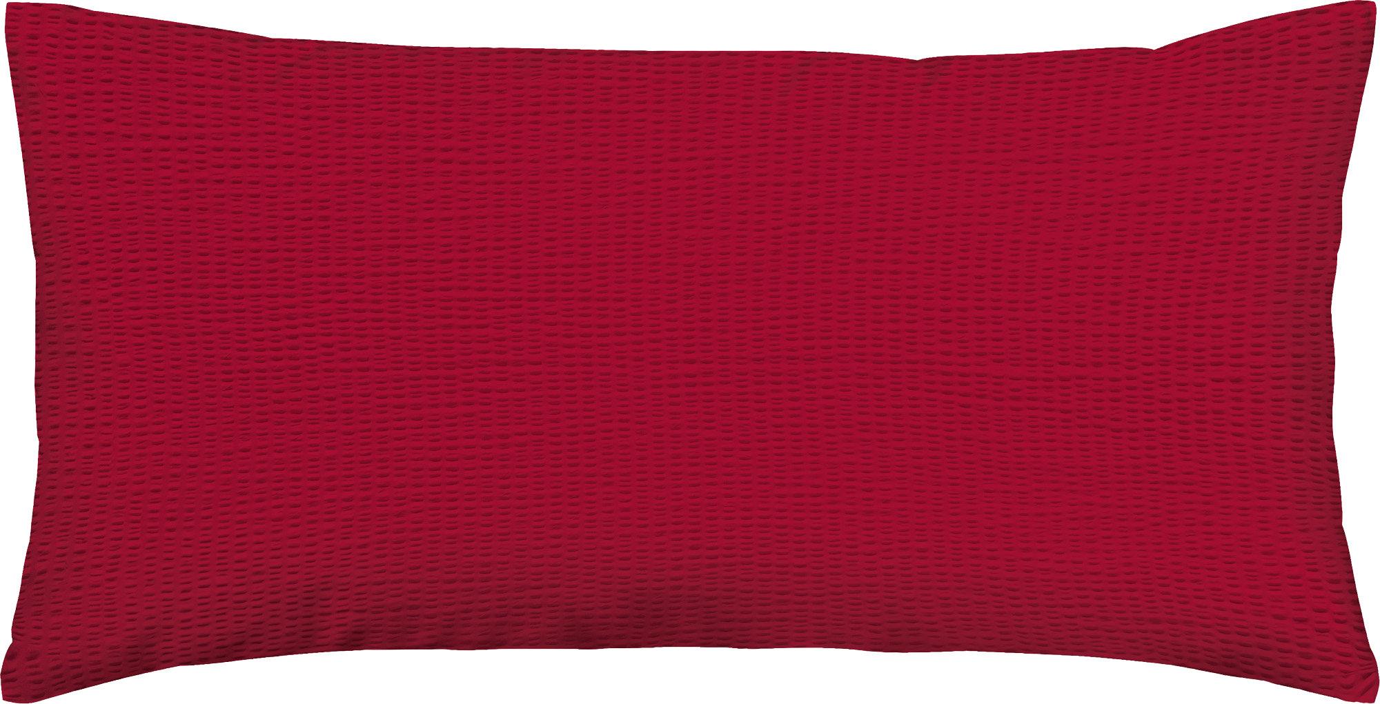 Erwin Müller Kissenbezug Wertingen" rot 40x80 cm"