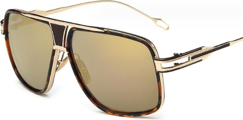 Mmgoqqt Sonnenbrille für Herren, Retro-Brille, Metallrahmen, klassische Brille Kau-LA-250822-27