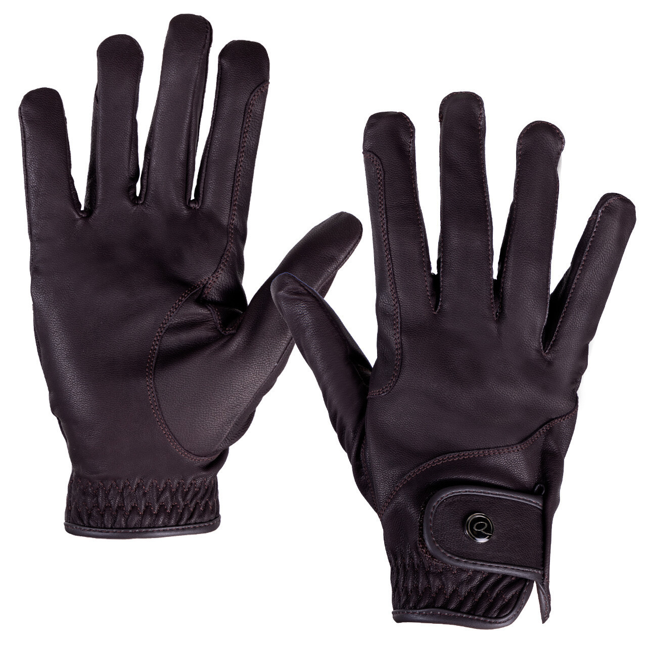Reithandschuhe aus Leder QHP Pro 7282-BR