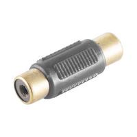 Kabelbude.eu Cinchbuchse / Cinchbuchse, verg. Kontakte, schwarz