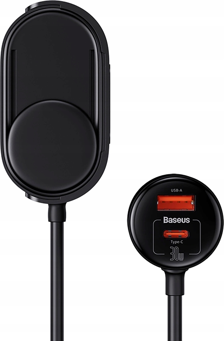 Baseus Zigarettenanznder-Splitter, 30 W, schwarz 335357