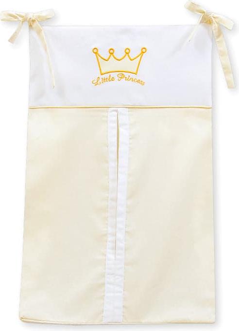 BellaFurn WINDELFICK KLEINE PRINZ/PRINZESSIN – WINDELTASCHE – STILVOLL UND WASCHBAR, 100 % Baumwolle PAMP/crown/301