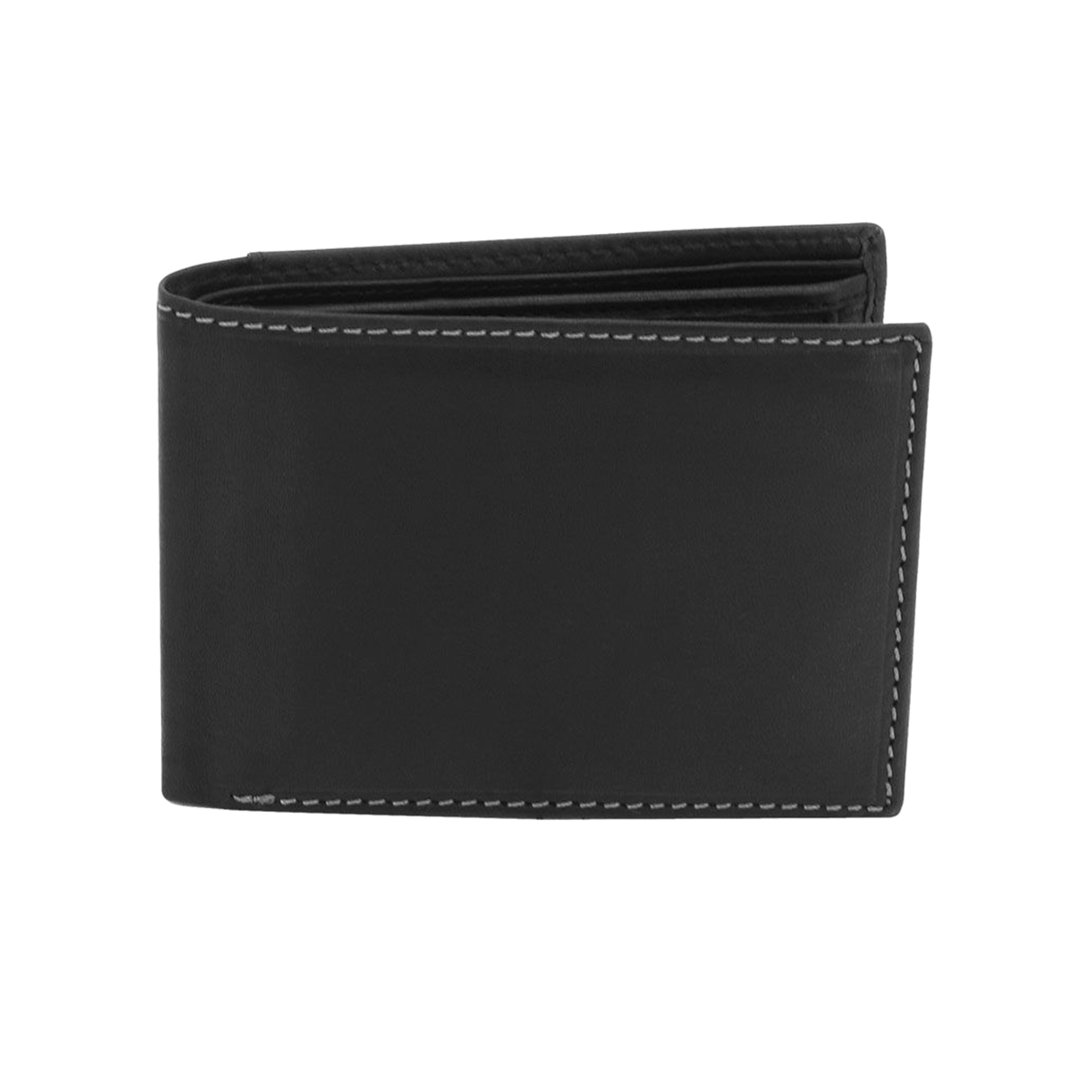 Friedrich Lederwaren Scheintasche, Leder, high end RFIDSchutz, schwarz 16061-2