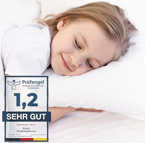 KNERST Kinderkopfkissen 40x60cm - Memory-Schaum Kissen Ergonomisch