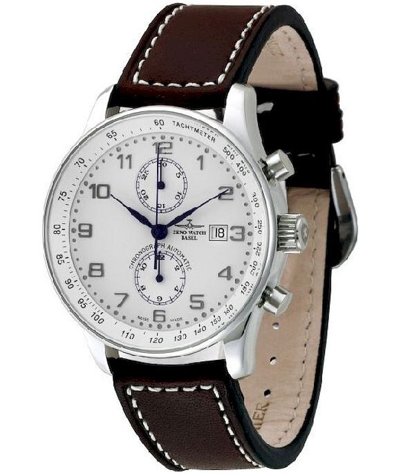 Zeno-Watch - Náramkové hodinky - Pánske - Chrono - X-Large Retro Bicompax - P557BVD-e2