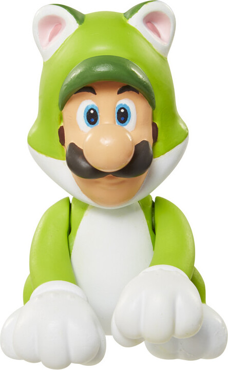 Jakks Pacific Nintendo Super Mario Figur Cat Luigi, 6,5 cm Super Mario Cat Luigi figure 6,5cm821