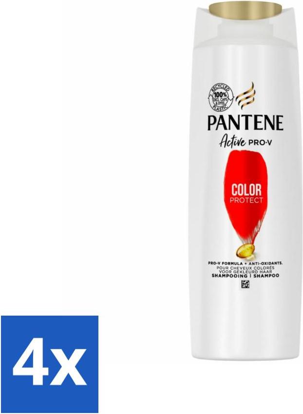 Pantene - Shampoo - Color Protect Volume - Farberhaltung und Volumen - Für coloriertes Haar - 225 ml - Vorteilspack - 4 Stücke 872144