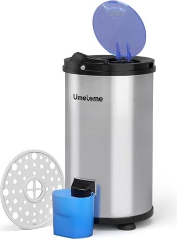 Umelome Spinner 3200 U / min, 4 kg, energieenersparende Spinner, Klasse A +++, Silber [Energie A +++]