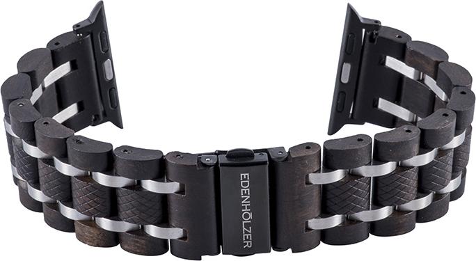 Edenhölzer Herren IWatch Armband Holzarmband Sandelholz Edelstahl DJ-0123090