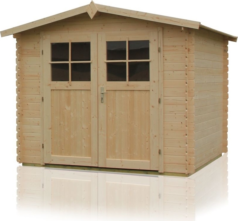 Steiner Shopping Gartenhaus Sommerruhe 1 - 2,40 x 2,90 Meter aus 28 mm Blockbohlen