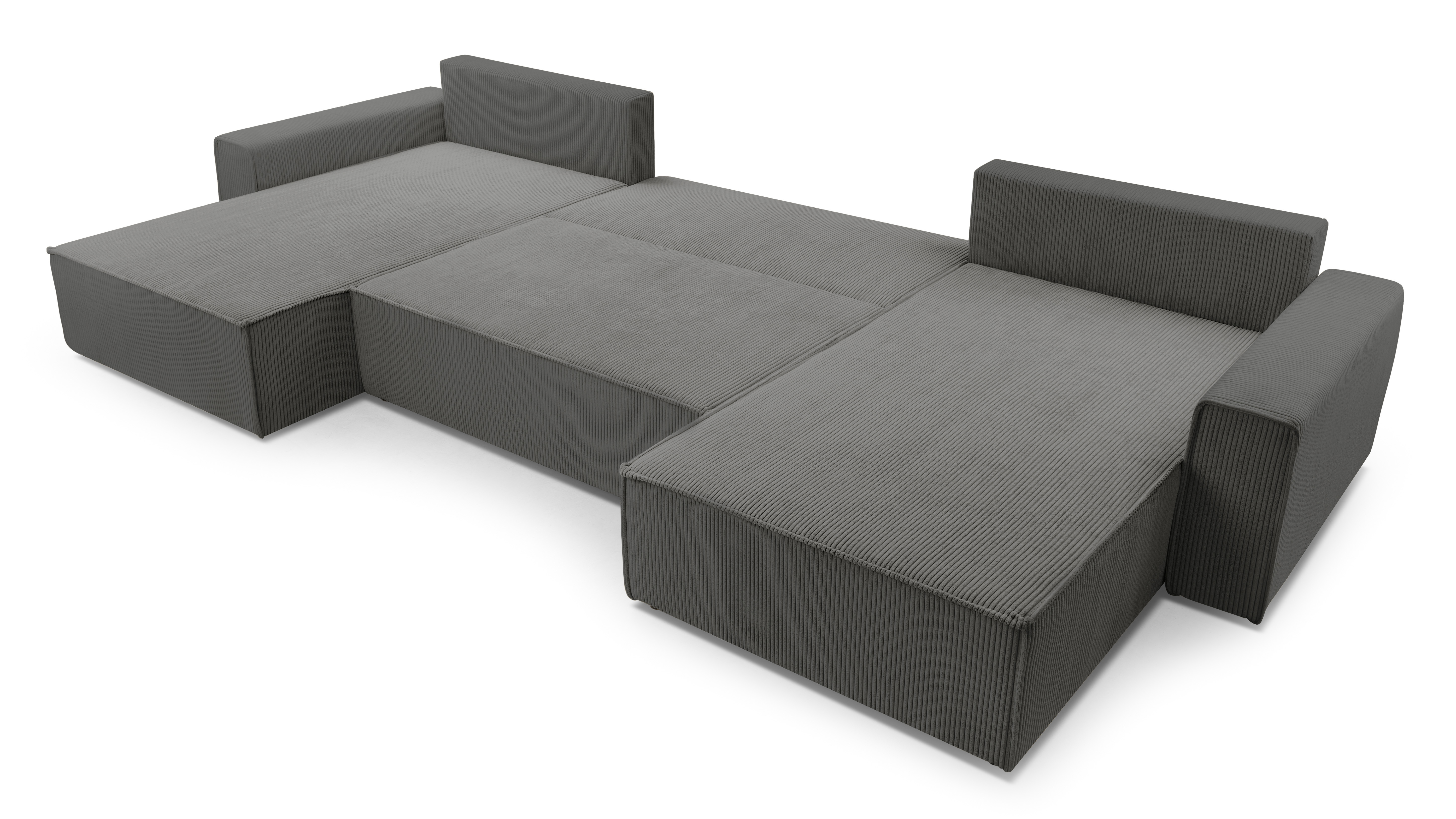 AX LIVING Sofa U Form mit Schlaffunktion Cedria Wohnlandschaft 389cm 