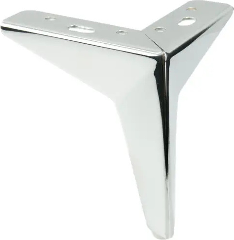 Extreme Furniture komodee, 4 Metall-Möbelfüße, silber, 13 cm ENOGSTGWISRBLY130004