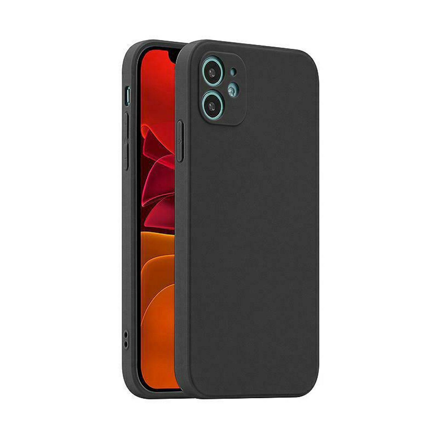 Ochranné puzdro na mobilný telefón iPhone 14 Pro Max Plus Cover Cases Matt Silicone Thin, Pre mobilný telefón:Samsung Galaxy A53 5G, Farba:Black