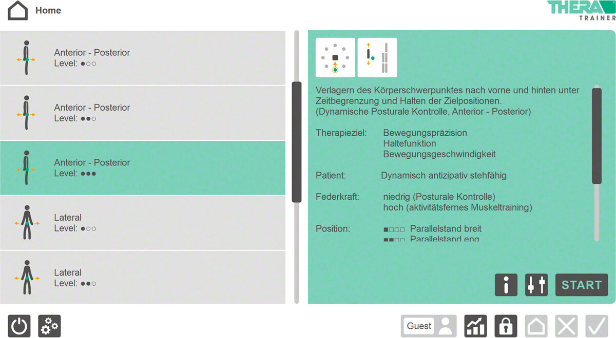 THERA-soft Therapiesoftware für Therapietrainer