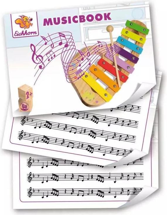 Eichhorn Musik Xylophon, 8 Töne, Musikinstrument, Instrument, Kinder, Holzspielzeug, Holz, 100003482