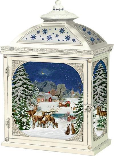Nástenný adventný kalendár - Vianočný lampáš