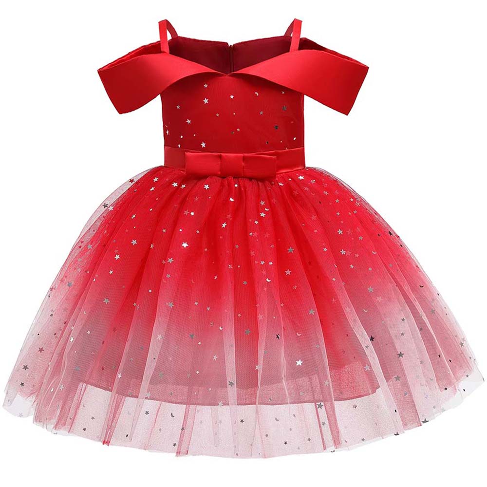 Mädchen Kinder Kleid Party Abend Ballkleid Festkleid Prinzessin Tutu Samtkleid
