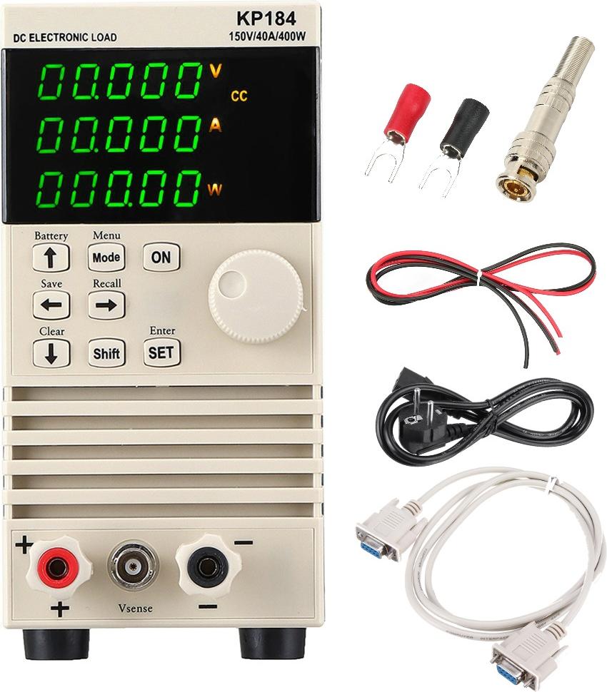 INSMA KP184 DC Elektronische Last 400W 150V 40A, Batterie Kapazitätstester, RS485/232 Schnittstelle, AC220V, Professioneller Batterietester