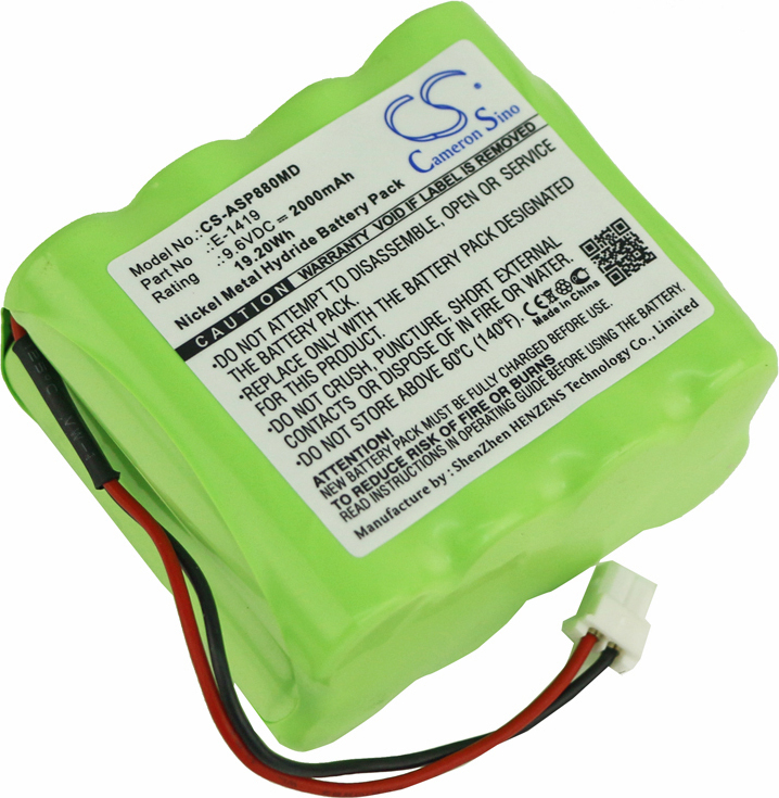 TECHTEK Akku Kompatibel mit [Ampall] SP-8800 Syringe Pump, für [Medima] Syringe pump P2, Syringe pump S2 Ersetzt 120049, für E-1419 120049, E-1419