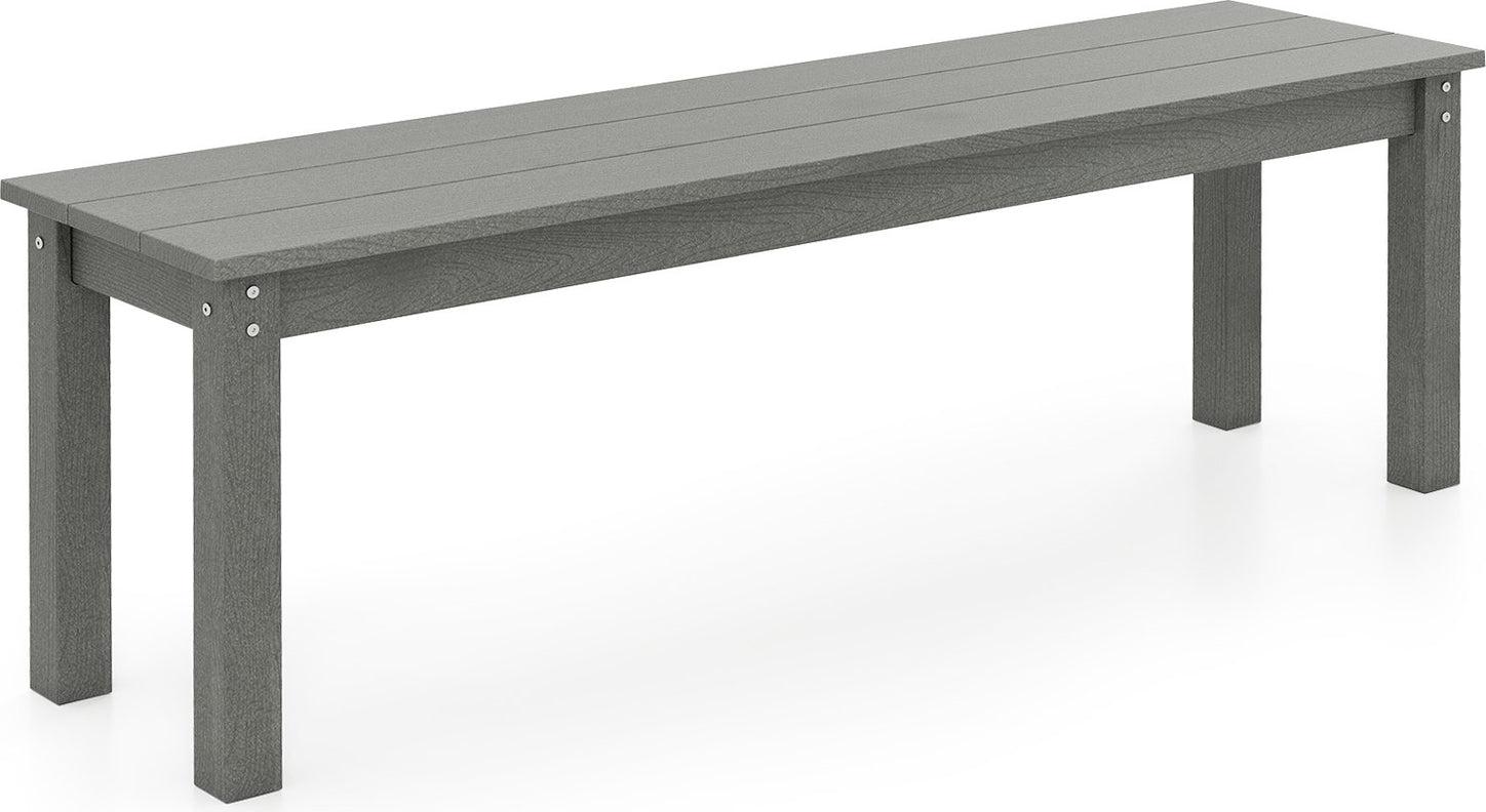 Outdoor 3-Sitzer-Bank, wetterfestes HDPE, 140 cm