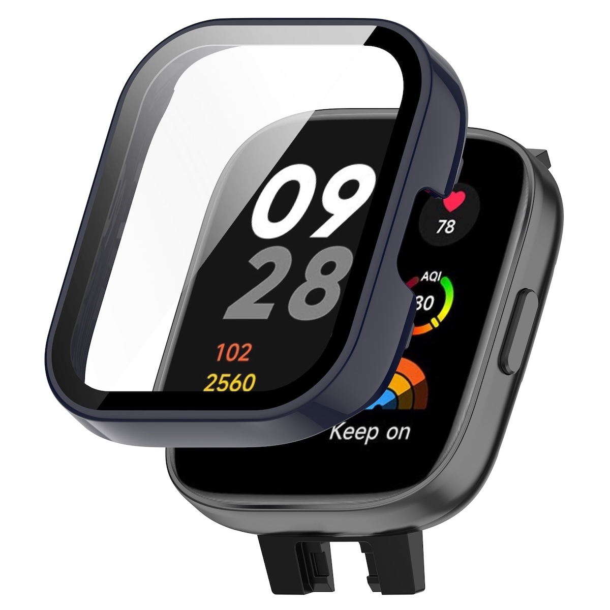 Full TPU Watch Blue pre Xiaomi Redmi Watch 3 Cover Cases Ochranné puzdro