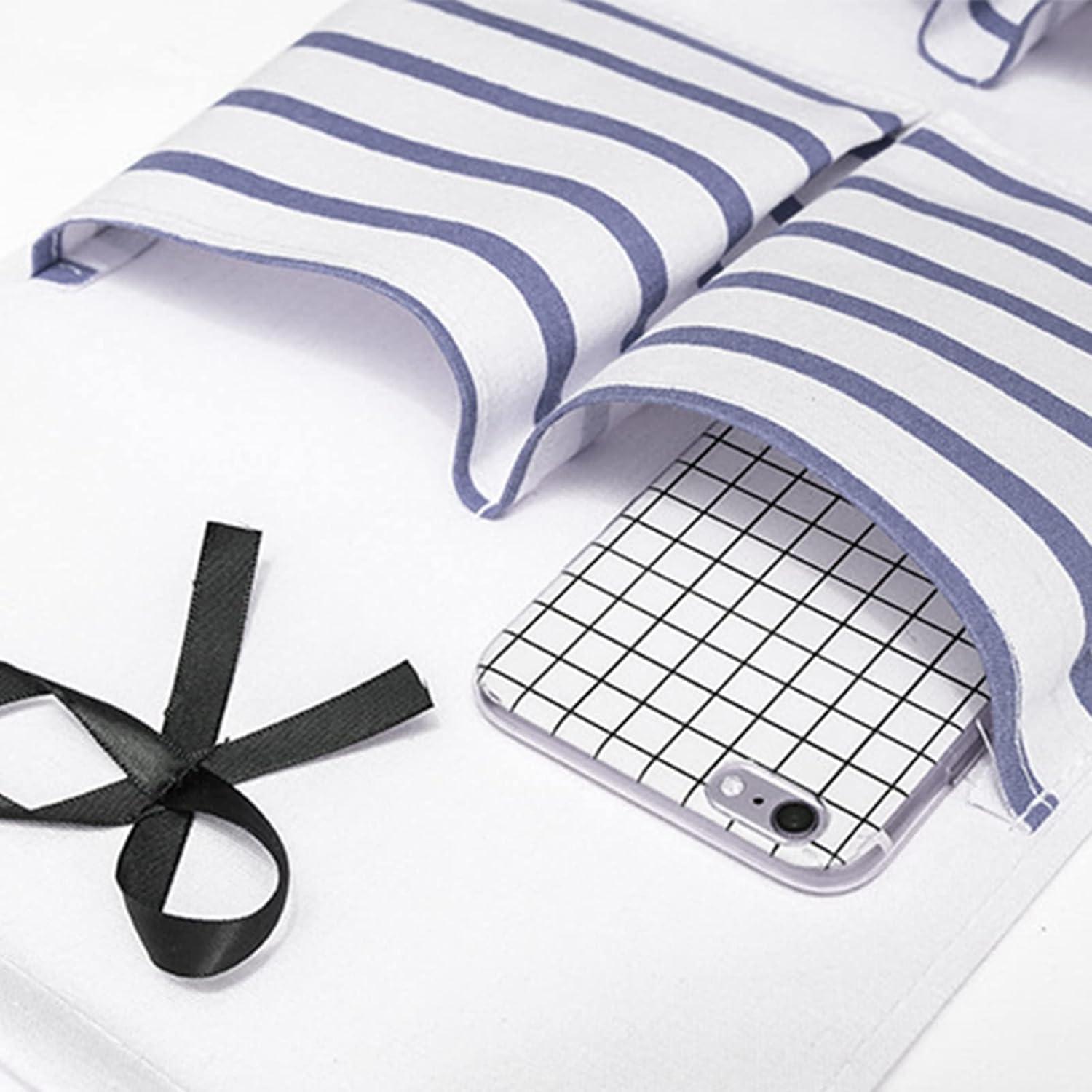 Markenlos Wandlagerung Baumwolltasche - Wandorganizer - 2 Stück - Blau