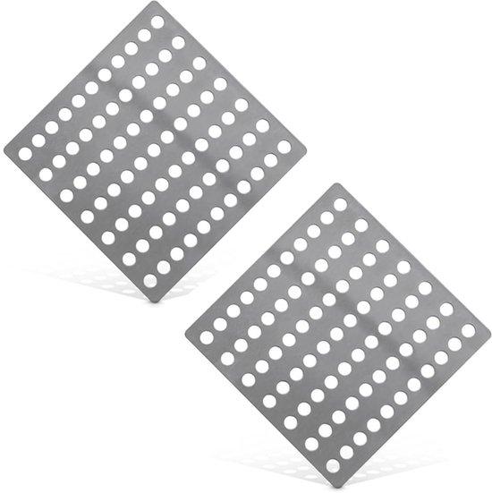 OEM 2 Stück 15 x 15 cm Außenabfluss Vliesabfluss Duscheabfluss Außenabfluss Duscheabfluss Abflussabdeckung blockiert Laubabdeckungen Abwasserabdeckungen aus Edelstahl 2026