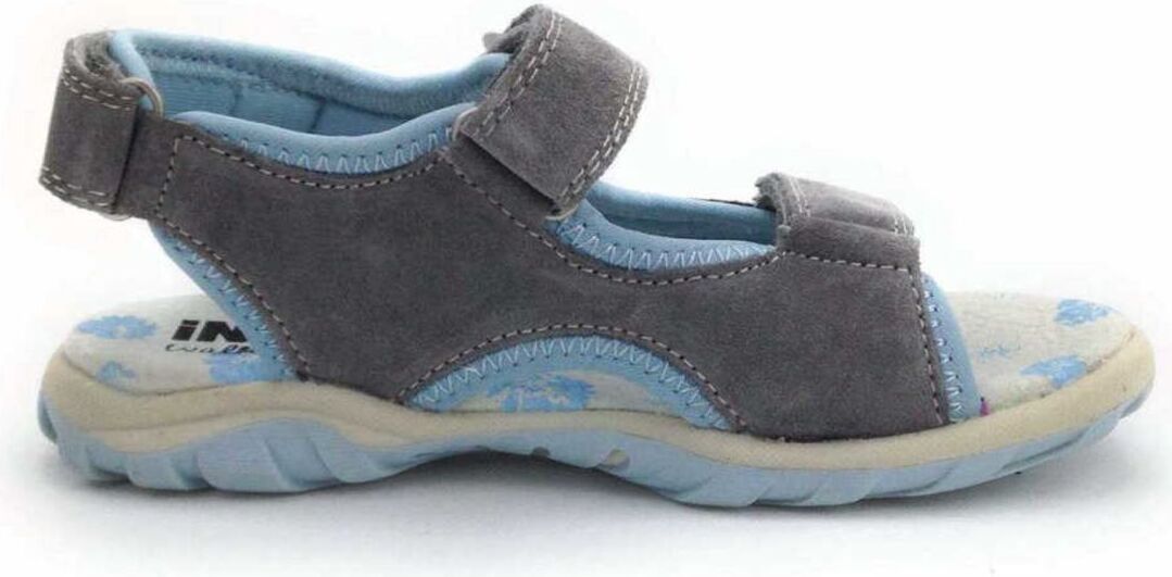 Indigo Schuhe Mädchen Sandale 24 25 26 27 28 29 30 grau blau Indigo 482268-201 Kindersandale 482268000-201_26