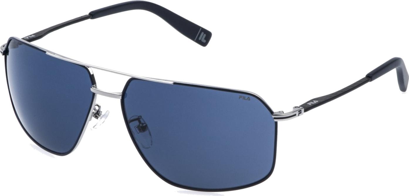 Fila SFIA09 Bachelite lucida c/parti blu lucido 65/14/135 Herren Sonnenbrillen