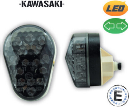 4U-Onlinehandel LED-Verkleidungsblinker passend für Kawasaki getönt Paar 2.018.111