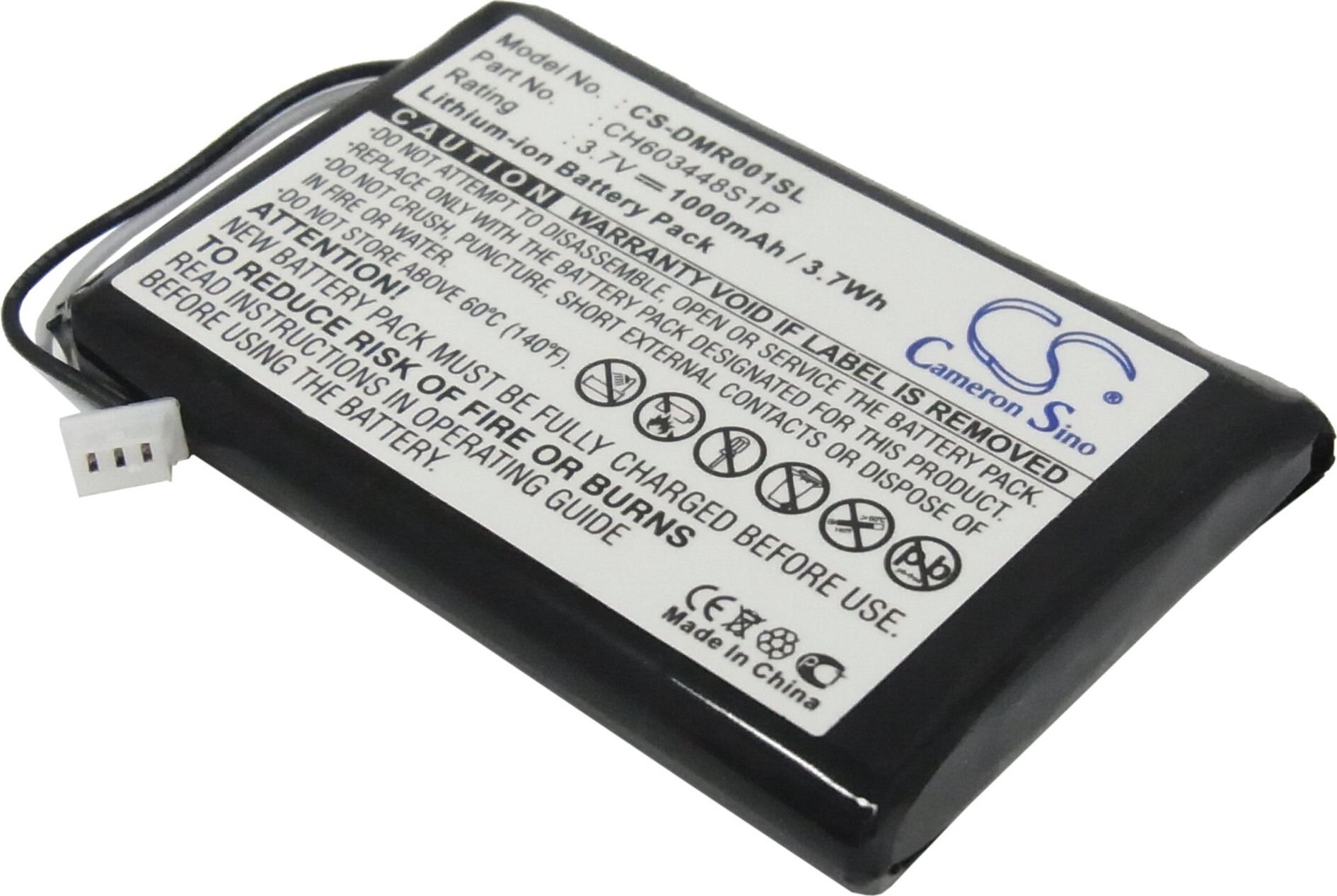 TECHTEK Akku Kompatibel mit [ESPN] DMR-1 Ersetzt CH603448S1P