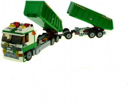 1 x Lego System Set Modell für Nr. 7998 City Kippsattelzug LKW mit Anhänger 57781 mit Figur incomplete unvollständig Image