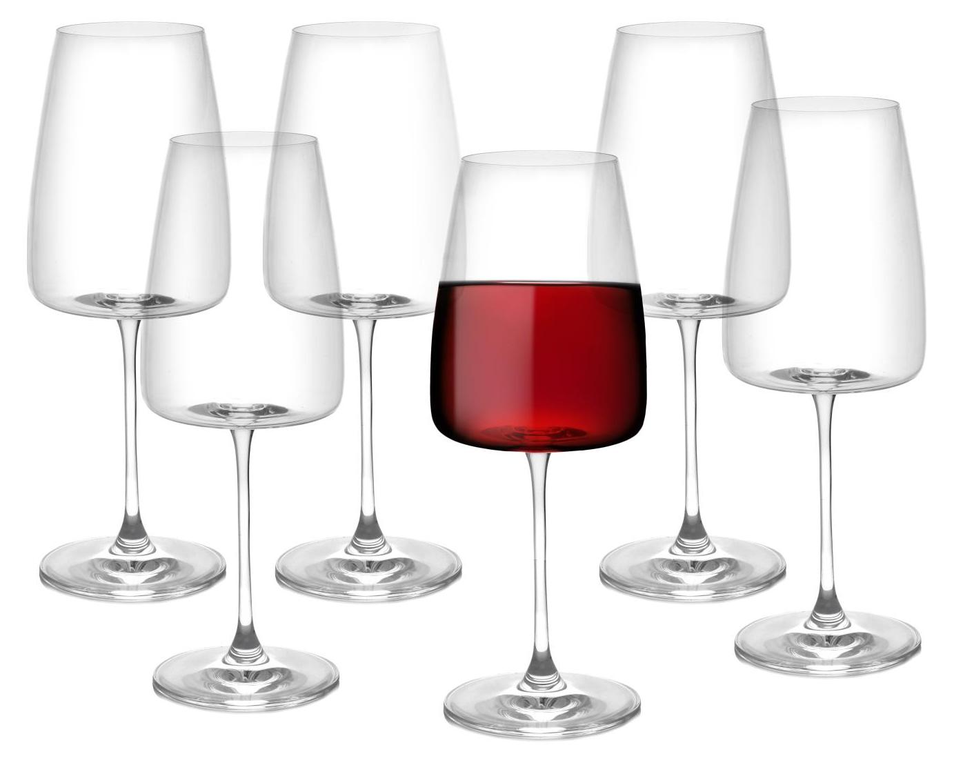 DUKA Gläser Set Thermogläser Trinkgläser - Set mit 6 Weingläsern 500 ml Kristallglas GUSTAV DUKA