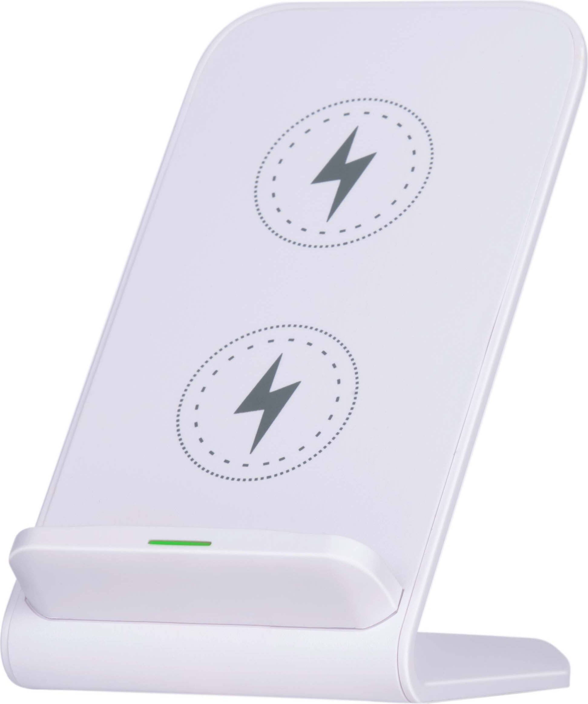 Grundig Držiak mobilného telefónu Qi Charger - 10W - Stojan na mobilný telefón - Technológia voľného polohovania - Vrátane kábla 1M - LED displej - Biely