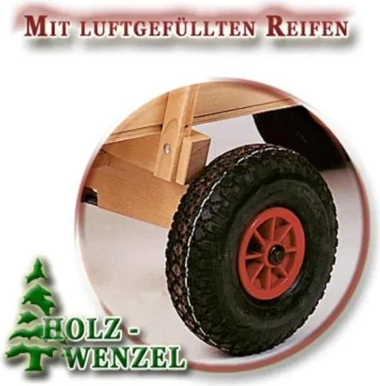 Holz-Wenzel Kastenwagen - "Männertag" aus naturbelassenem Holz 501